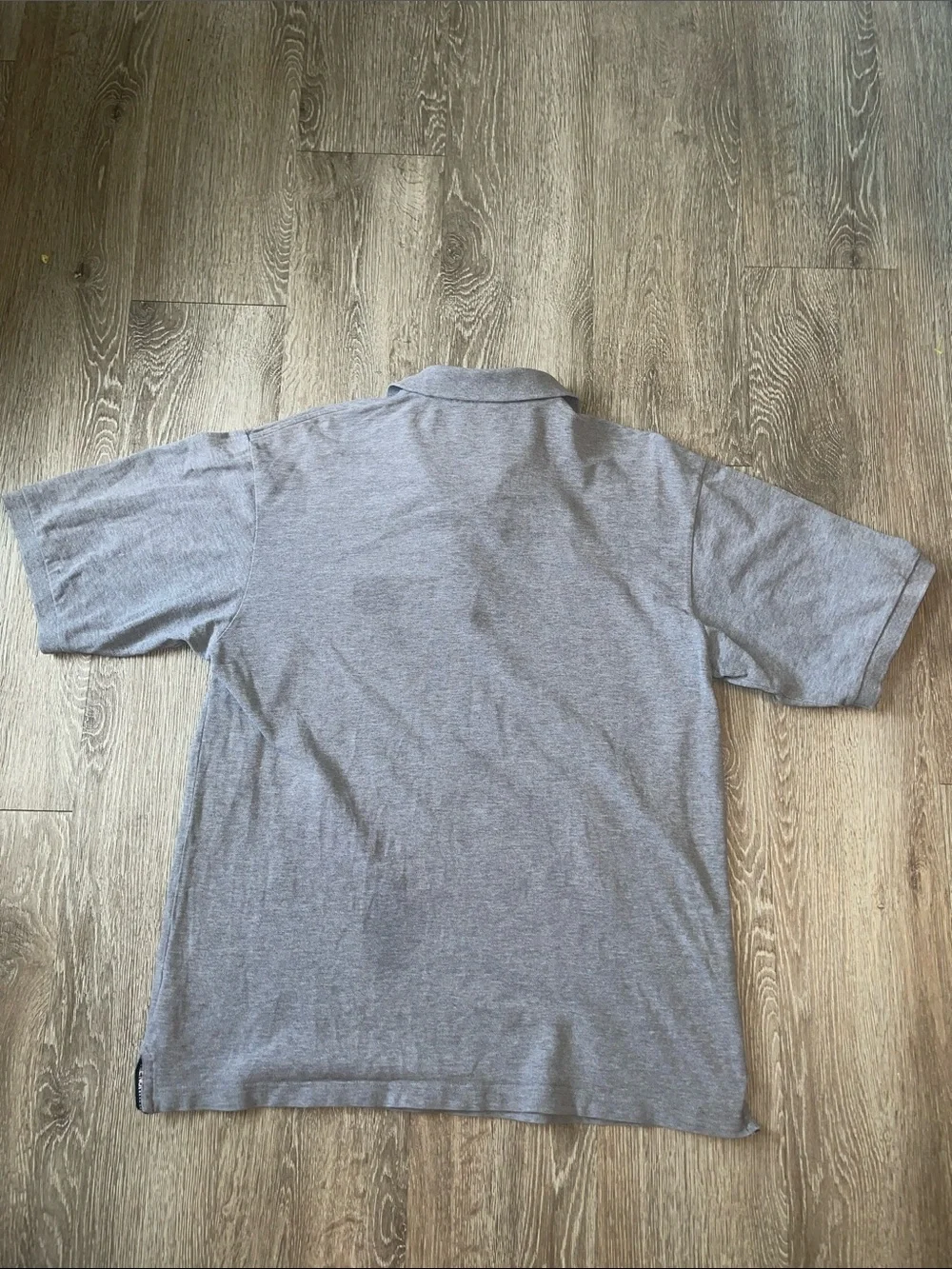 The North Face Men's Light Gray Polo Shirt short sleeve size large casual prep